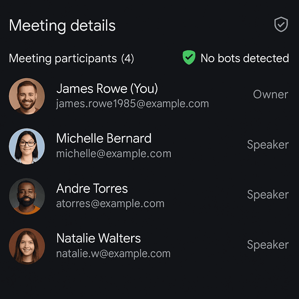 No bot in the meeting